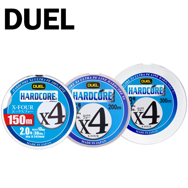 [듀엘] 하드코어 X4 4합사 (150m,200m,300m)